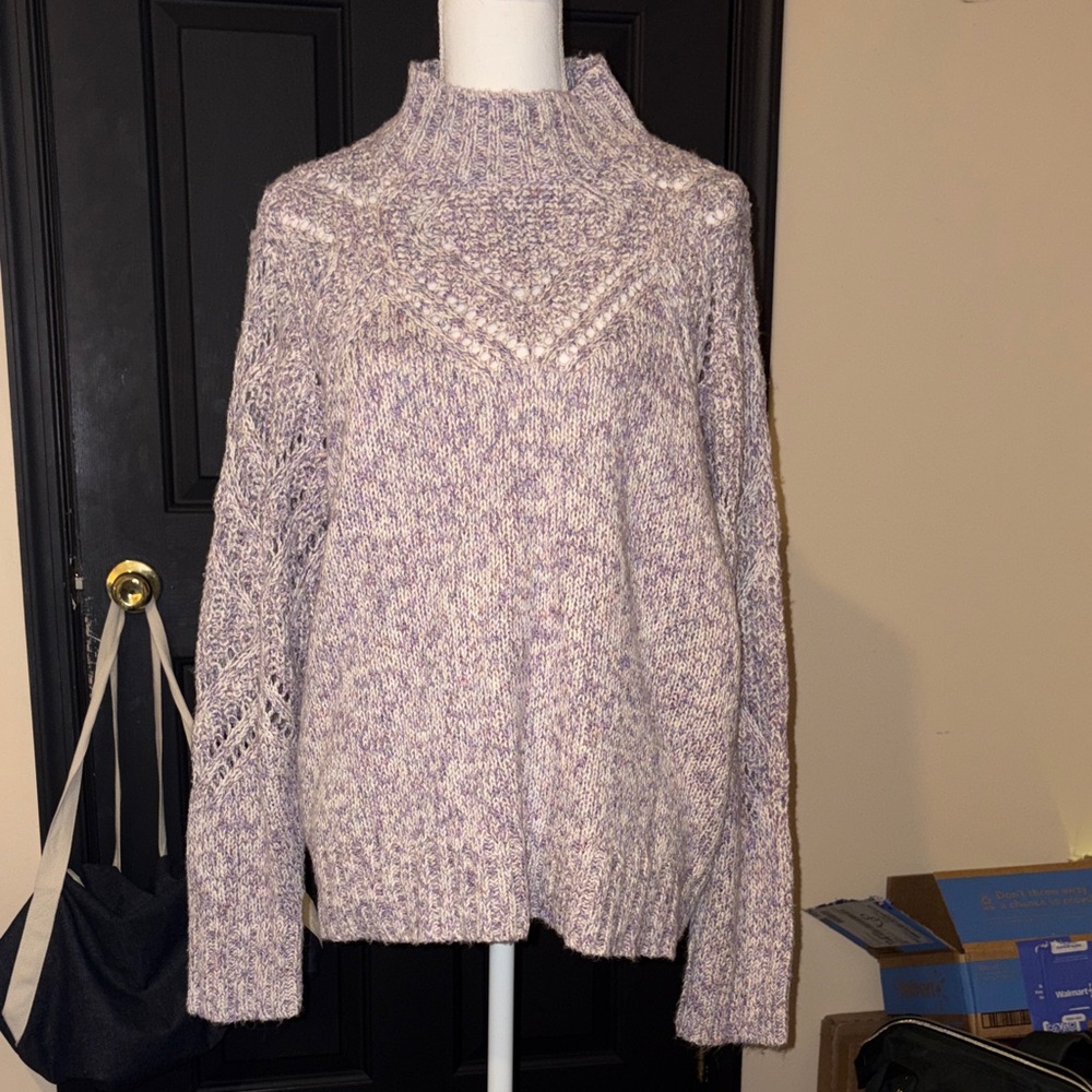 Torrid Lavender Cowl Neck Sweater